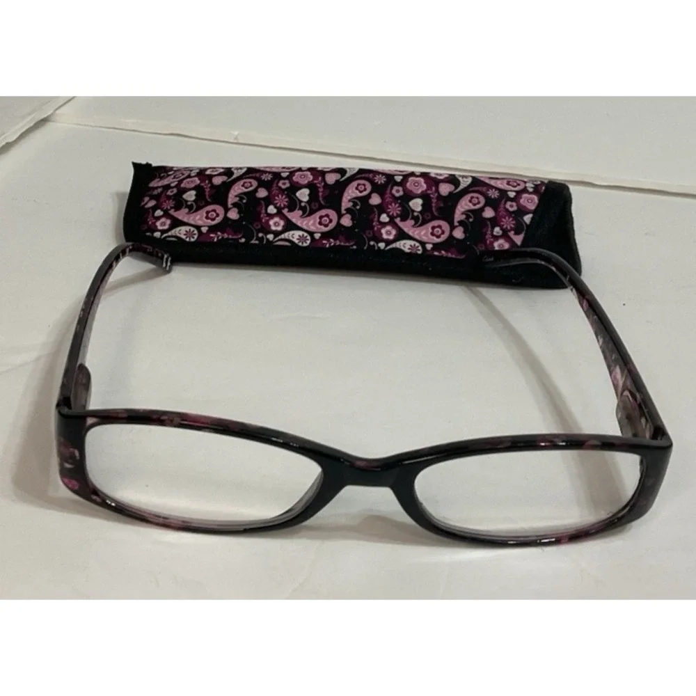 3 PAIR ‎ Foster Grant Daydreamer Purple Rose and Blue Reading Glasses